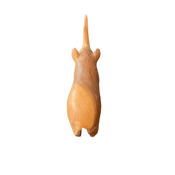 Rhinoceros Wooden Carved - Picture 5 of 5